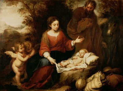 The Rest on the Flight into Egypt by Bartolomé Esteban Murillo